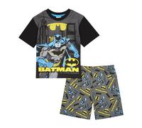DC Comics Pyjama Batman pour garçon, cadeau officiel Batman, Noir , 2-3 ans