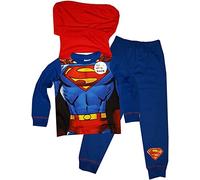 DC Comics Pyjama Fantaisie Superman Super-héros avec Cape Amovible - 2-3 Ans: 98cm