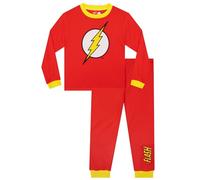 DC Comics Pyjama Garçon The Flash, Pyjama Enfant Superhéros, Ensemble Garçon à Manches Longues 10-11 Ans