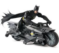 DC Comics, radiocommandée furtive Batcycle de Batman avec figurine Batman