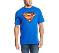 DC Comics Superman Classic Logo T-Shirt, Bleu Marine, L Homme
