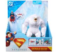 DC Comics, SUPERMAN Fortress of Solitude Battle Set, 3 Action Figures, Accessori