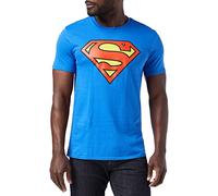 DC Comics Superman Logo, T-Shirt Homme, Bleu (Bleu Roi), Medium