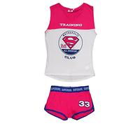 DC Comics Superman Pyjama court pour femme en coton Short et débardeur 4058 - Rose - Medium