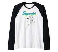 DC Comics Superwoman Mono Action Pose Manche Raglan