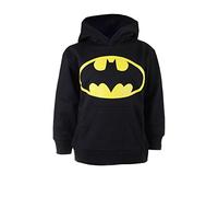 DC Comics Sweat à Capuche avec Logo Batman Noir 7-8 Ans (128/130 cm-L), Noir, 8 Ans