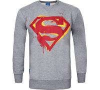 DC Comics Sweat-shirt homme Superman NS5052 (S) (Gris)