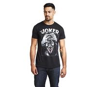DC Comics Crazed Joker T-Shirt, Noir (Black Blk), Medium Homme