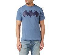 DC Comics T-Shirt avec Logo Batman Mono pour Homme, Bleu (Indigo), Taille XL