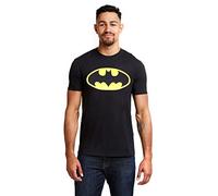 DC Comics Batman Logo T-Shirt, Noir, Large Homme