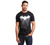 DC Comics T-Shirt Batman Paint de DC Comics pour Homme, Noir, Taille L UK