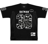 Dc Comics T-Shirt Homme Replica Sport US Baseball « The Dark Night » MEBATMBTS240, Noir, Taille S