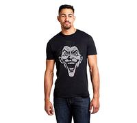 DC Comics T-Shirt Joker Lines de pour Homme, Noir, Taille XL UK