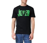 DC Comics T-Shirt Joker Text pour Homme, Noir, M UK