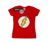 DC Comics - T-shirt motif Flash motif/style logo usé - Femme (BI17182)