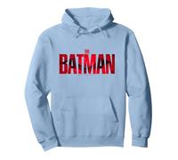 DC Comics The Batman Logo Sweat à Capuche, Unisexe pour Adultes, Bleu poudré, XXL