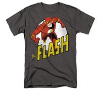 DC Comics - The Flash - Courir Flash Courir - Unisexe Adulte T-Shirt - Gris
