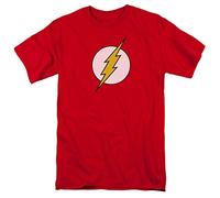 DC Comics T-shirt homme The Flash à manches courtes, logo Flash rouge – XX-Large