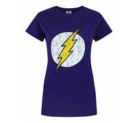 DC Comics The Flash Violet Logo T-shirt à manches courtes Femme