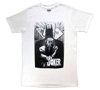 DC Comics The Joker Menace T-Shirt Blanc Homme, blanc, Taille L
