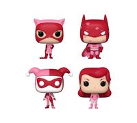 Dc Comics Valentines - Pack 4 Figurines Pocket Pop! Dc Comics Valentines 4 Cm