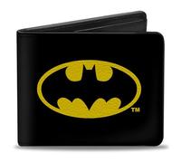 Batman Bi Pliable Bi Bi Pliable pour Homme Noir/Jaune Multicolore 4,0 x 3,5 US, Multicolore, 10 cm x 9 cm, bi Pliable