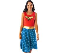 DC Comics Wonder Femme Robe Cosplay Femmes Femmes Rouge ou Blue Dames Dress Up Outfit S