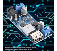 DC-DC 30W Voltage Step Down Power Supply Buck Module 9-36V 12V24V to 5V 6A USB Charging