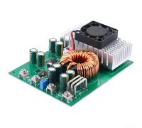 DC-DC Convertisseur descendant 1000 W 50 A Module d'alimentation réglable DC25-90 V vers 2,5-50 V pour outils électriques avec ventilateur et dissipateur thermique Platine bleue ou verte (012933)