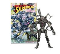 DC Direct Figurine Superman Wave 5 Brainiac 18 cm (étiquette dorée) avec Bande dessinée | Collection Haut de Gamme