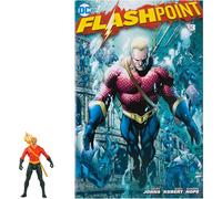 McFarlane Jouets, perforateurs de Page DC, Figurine d'action Aquaman de 7,6 cm avec 5 Points d'articulation, Figurine DC de Collection avec Bande dessinée Flashpoint - À partir de 12 Ans