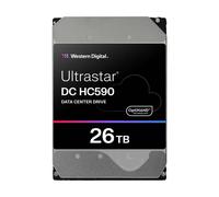WD Ultrastar DC HC590 - Disque dur - Centre de données - chiffré - 26 To - interne - 3.5" - SAS 12Gb/s - 7200 tours/min - mémoire tampon : 512 Mo - Self-Encrypting Drive (SED) G