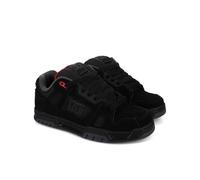 DC Homme Chaussures de Skate Basses Stag, Noir/Gris/Rouge, 42.5 EU