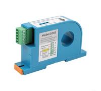 DC Interrupteur de détection de courant 0-50A/0-100A, capteur DIN traversant avec réglage de retard 0-99s, indicateur LED de seuil, induction électromagnétique, pour rail de 35 mm, blanc (D360-50A DC)