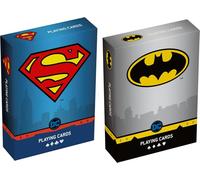 DC Jeux de 54 cartes Superman et Batman