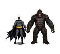 Dc Justice League Monsterverse Dc Multiverse - Pack De 2 Figurines Batman & Kong 29 Cm