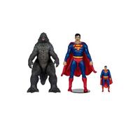 DC Justice League Monsterverse DC Multiverse - Pack de 2 figurines Superman Vs. Godzilla 30 cm