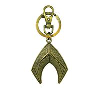 DC Justice League Movie Aquaman Logo Pewter Key Ring Accessory