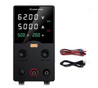 DC Lab Power Supply 32V 62V 120V 160V Adjustable Switching Power Supply with 5V 2A USB Charging Display Regulator(Black 62V5A GA605H,220V UK Plug)