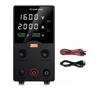 DC Lab Power Supply 32V 62V 120V 160V Adjustable Switching Power Supply with 5V 2A USB Charging Display Regulator(Black 160V2A GA1602H,220V EU Plug)