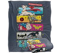 DC LEAGUE OF SUPER PETS - Plaid Ultra Doux, Doux au Toucher, 152 x 127 cm