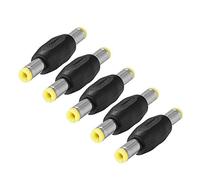DC Mâle à Mâle Connecteur Coupleur 5.5mm x 2.1mm Câble D'alimentation Adaptateur Jack 5 Pcs