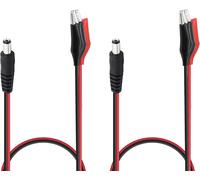 DC Male Jack to Crocodile Clip Power Cable 50CM/19.7 Inch 2.1mmx5.5mm DC 12V Male Jack to Crocodile Clip Power Cable (2pcs)
