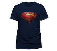 DC Man Of Steel - Textured Logo T-shirt Col ras du cou Manches courtes Homme - Bleu - Blue (Navy) - FR: XX-Large (Taille fabricant: XX-Large)
