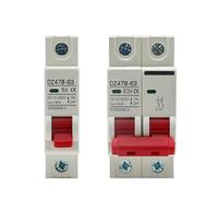 DC MCB 12V 24V 48V Circuit Breaker Battery Car Protector DZ47 DC And Negative Pole Rotection Protect Switch Isolator IINKUEYK(2P,6A)