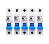 DC MCB Mini disjoncteur 1P 6KA 500V, connexion en Y | Disjoncteur CC 3A 6A 10A 16A 20A 25A 32A 40A 50A 63A(80A,5pcs)