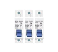 DC MCB Mini disjoncteur 6000A 1P 125V | Disjoncteur CC 3A 6A 10A 16A 20A 25A 32A 40A 50A 63A(63A,3pcs)
