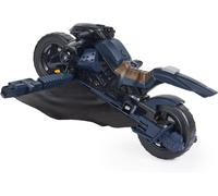 DC Batman - Batcycle 2 en 1 - Batcycle Qui Se Transforme en Batplane - Voiture Batman À Collectionner - Compatible avec Figurines 30 cm - Jouet À Collectionner - Jouet Enfant 4 Ans Et +