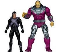 DC Multiverse - Pack de 2 figurines Megafig Mongul vs Superman (Return of Superman) 25 cm