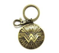 DC New Wonder Woman Shield Porte-clés en étain Doré 7,6 cm